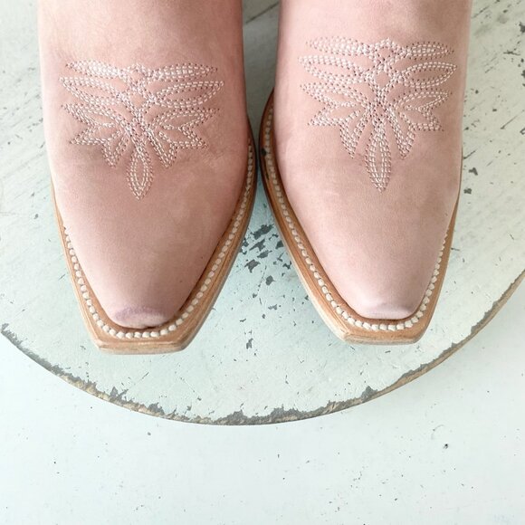 Lane SMOKESHOW Womens Cowboy Boots 6 Pink Leather Western Cowgirl Mid Calf Tall - Picture 6 of 11